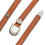 Dandy Street – vendita online – accessori uomo – cintura uomo cuoio – cintura artigianale – cintura pelle – cintura con pietre dure – borchie navajo – Indos