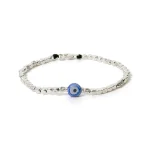 Dandy Street - shop online bracciali uomo di tendenza - bracciale Serie Lucky - Bracciale da uomo simbolo di fortuna - Blue Eye