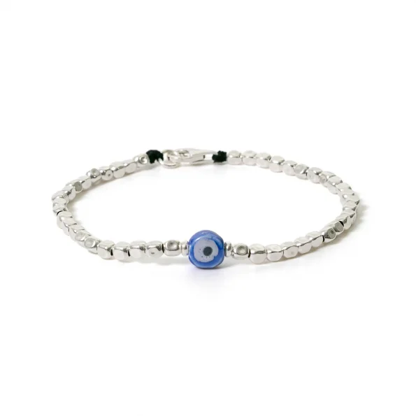 Dandy Street - shop online bracciali uomo di tendenza - bracciale Serie Lucky - Bracciale da uomo simbolo di fortuna - Blue Eye