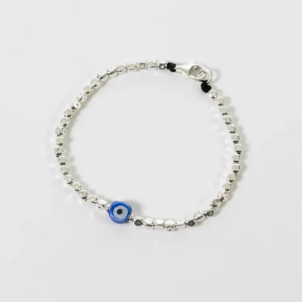 Dandy Street - shop online bracciali uomo di tendenza - bracciale Serie Lucky - Bracciale da uomo simbolo di fortuna - Blue Eye