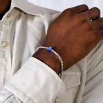 Dandy Street – shop online bracciali uomo di tendenza – bracciale Serie Lucky – Bracciale da uomo simbolo di fortuna – Blue Eye