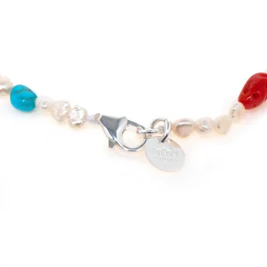 Dandy Street - shop online bracciali uomo di tendenza - Bracciale con perle corallo e turchese - Maer Dandy Street - shop online bracciali uomo di tendenza - Bracciale con perle corallo e turchese - Maer