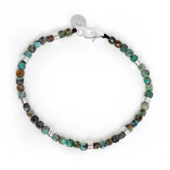 Dandy Street - shop online bracciali uomo di tendenza - Bracciale uomo con pietre turchese - Joster